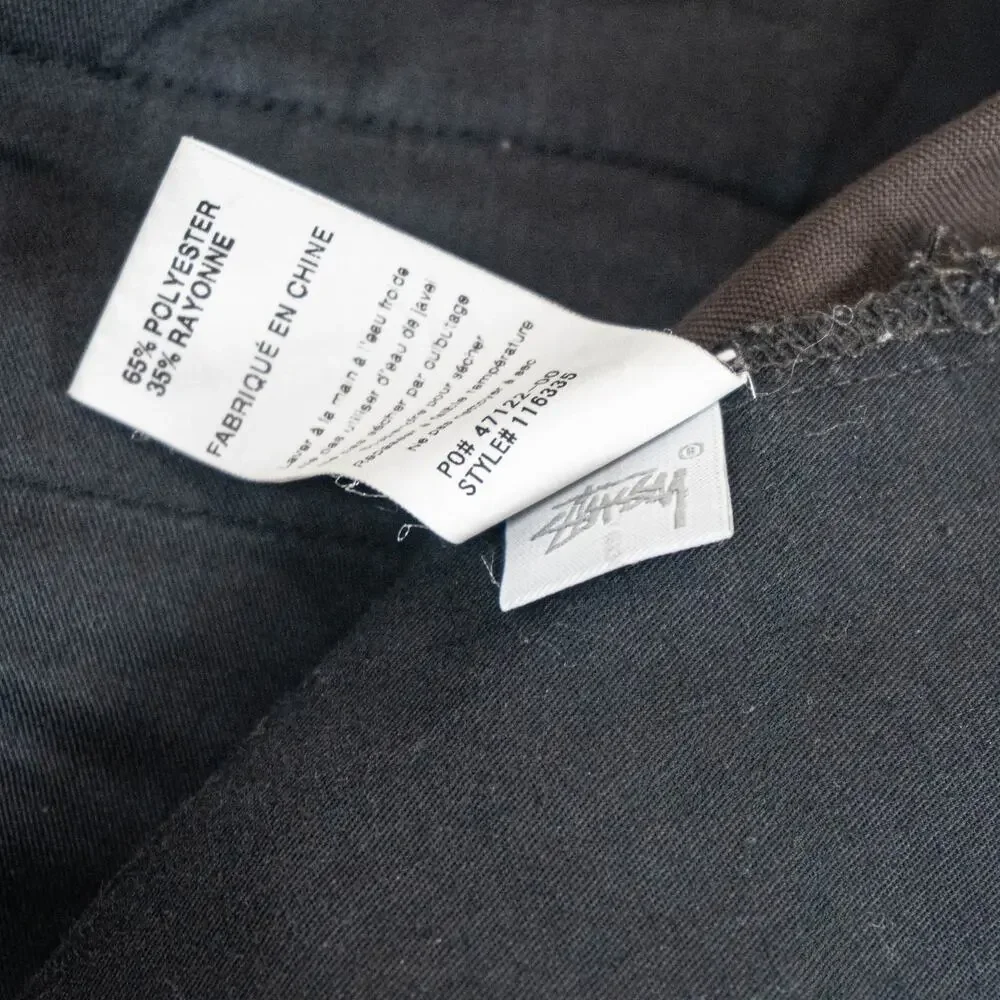Stussy Bryan Pant in Brown Drawstring elastic waist size Large